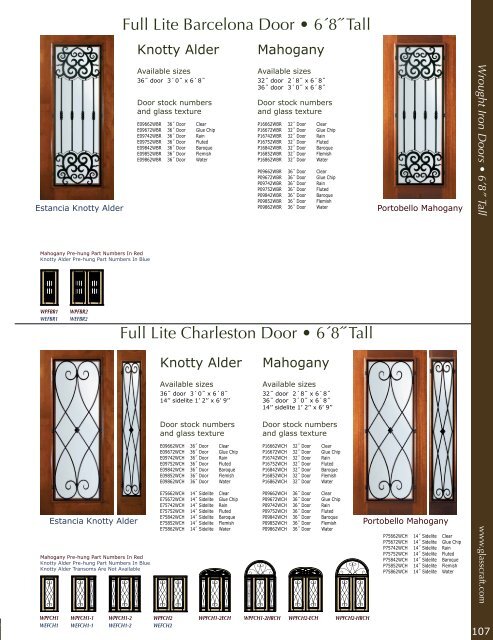 Mahogany &Knotty Alder Entry Doors