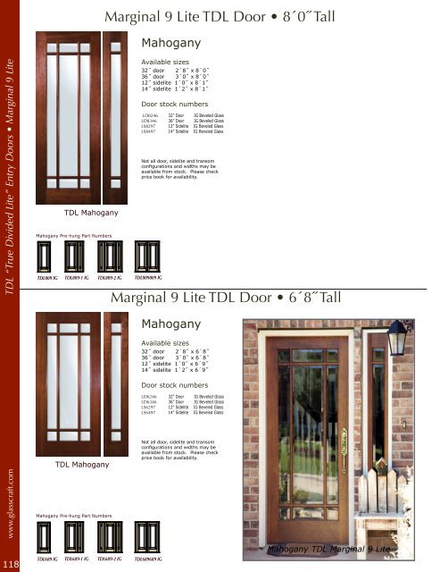 Mahogany &Knotty Alder Entry Doors