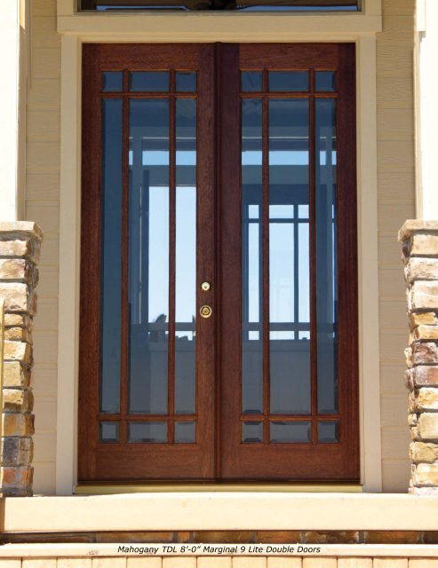 Mahogany &Knotty Alder Entry Doors