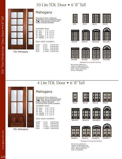 Mahogany &Knotty Alder Entry Doors