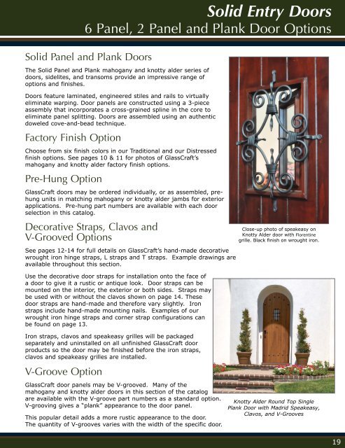 Mahogany &Knotty Alder Entry Doors