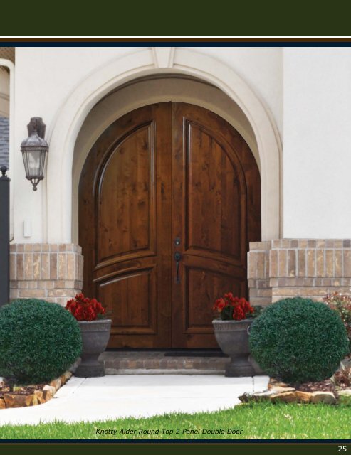 Mahogany &Knotty Alder Entry Doors