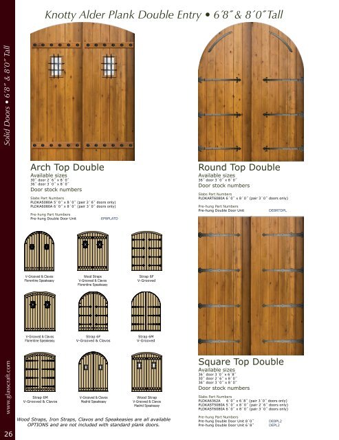 Mahogany &Knotty Alder Entry Doors