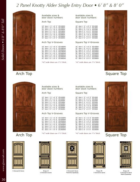 Mahogany &Knotty Alder Entry Doors