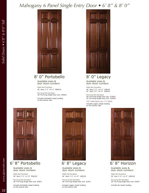 Mahogany &Knotty Alder Entry Doors