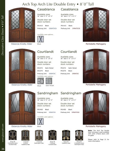 Mahogany &Knotty Alder Entry Doors