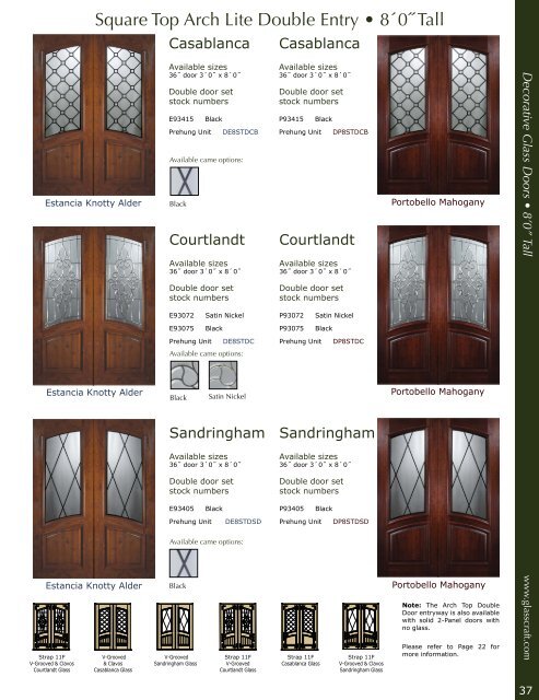 Mahogany &Knotty Alder Entry Doors