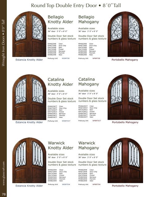 Mahogany &Knotty Alder Entry Doors