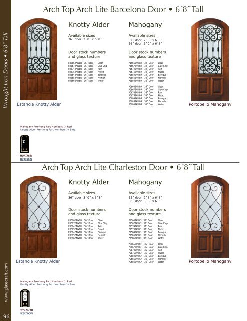 Mahogany &Knotty Alder Entry Doors