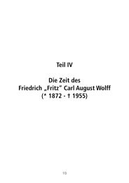Teil IV Die Zeit des Friedrich „Fritz“ Carl August Wolff ... - Wein Wolff