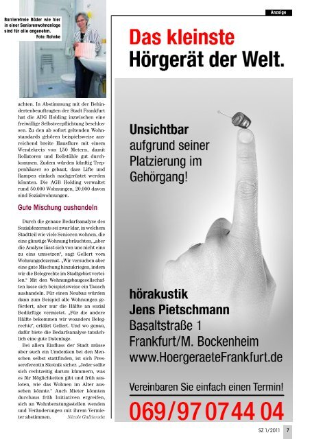 Zeitschrift - Senioren Zeitschrift Frankfurt