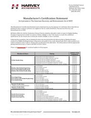 Manufacturer’s Certification Statement