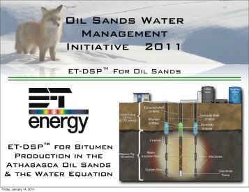 ET-DSP - Oil Sands Water Management Initiative