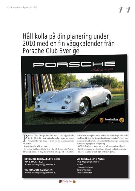 Porsche 60 år i Sverige • Nürburgring Modellregister • ClubShop ...