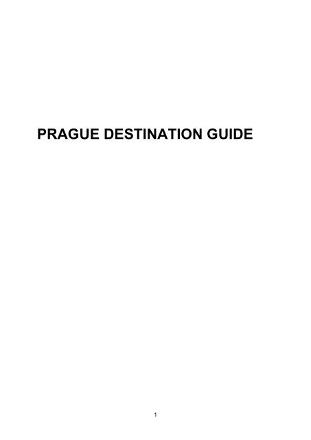 1. welcome to prague - Pražská informační služba