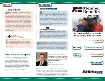 Member Benefits - Wisconsin Farm Bureau Federation
