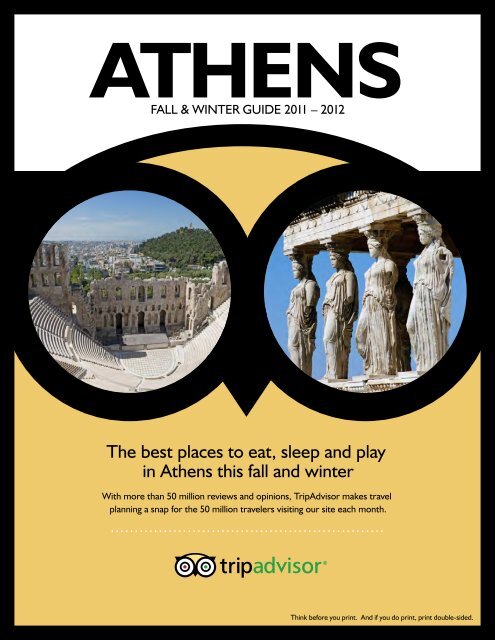 The best places to eat, sleep and play in Athens this ... - TripAdvisor