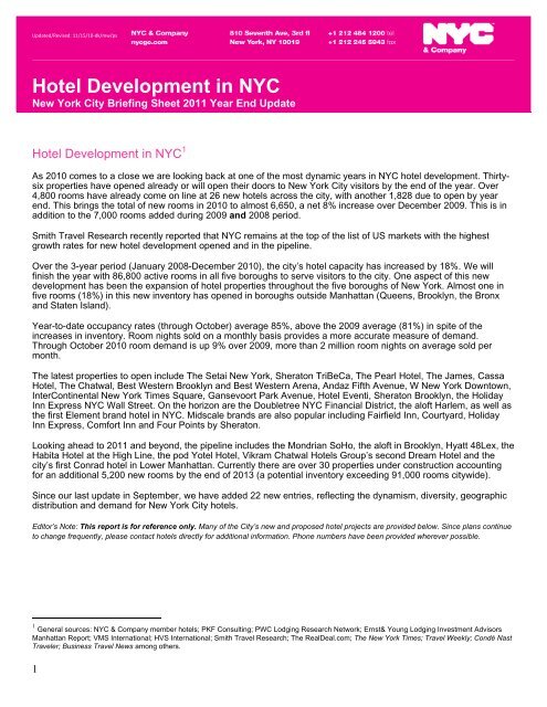 Hotel Development in NYC - NYCGo.com