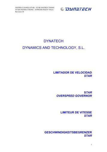 DYNATECH DYNAMICS AND TECHNOLOGY S.L