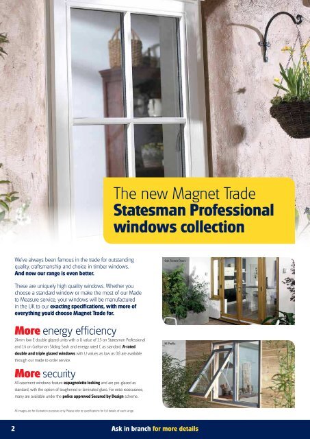 The new Statesman Professional windows collection