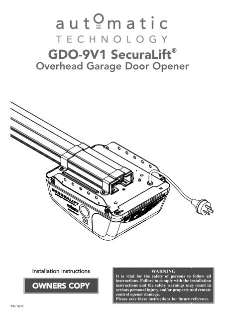 GDO-9V1 SecuraLift