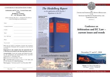 The Heidelberg Report - Institut für ausländisches und ...