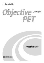 Full PET practice test - Cambridge University Press