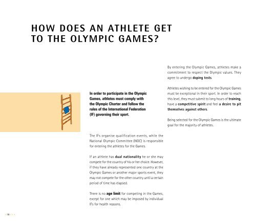 THE OLYMPIC GAMES? - International Olympic Committee