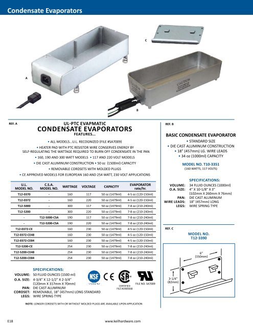 REFRIGERATION COMPONENTS