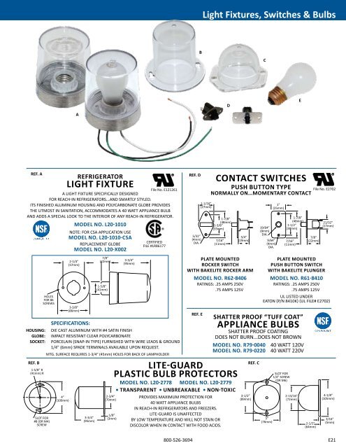 REFRIGERATION COMPONENTS