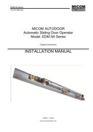 INSTALLATION MANUAL