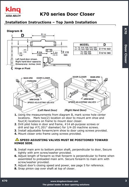 K70 Series Door C
