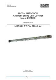 INSTALLATION MANUAL