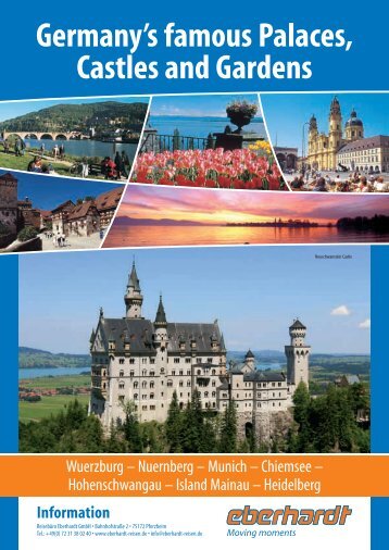 Germany's famous Palaces, Castles and Gardens - Eberhardt Reisen