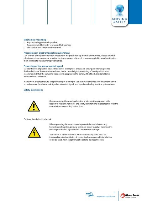 Industrial current & voltage sensors