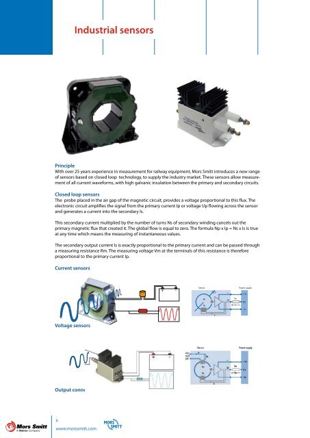 Industrial current & voltage sensors