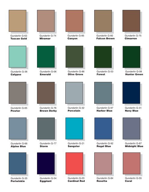 Periwinkle Color Chart