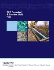 PVC Gasketed & Solvent Weld Pipe