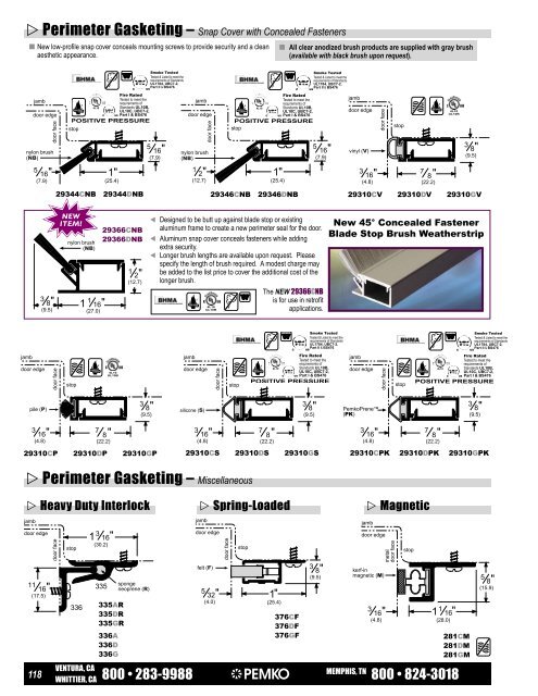 Perimeter Gasketing