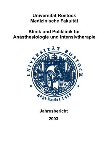 Are You suprised ? - Klinik und Poliklinik für Anästhesiologie und ...
