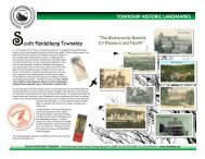 TOWNSHIP HISTORIC LANDMARKS S South Heidelberg Township