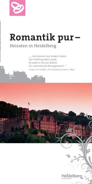 Heiraten in Heidelberg - Flyer (PDF-Datei, 1,3 - Stadt Heidelberg