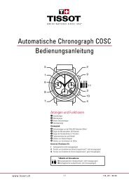 Automatische Chronograph COSC Bedienungsanleitung