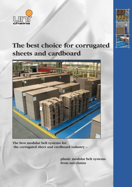 The best choice for corrugated sheets and cardboard
