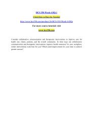 HCS 325 Week 5 Learning Team Assignment Organizational Structure ...