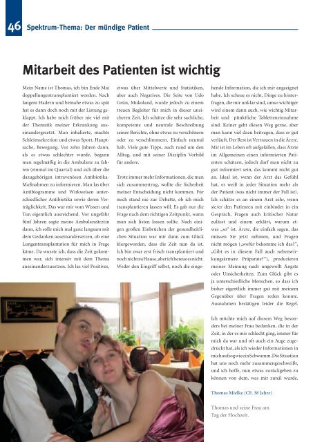 Der mündige Patient (PDF) - Mukoviszidose e.V.