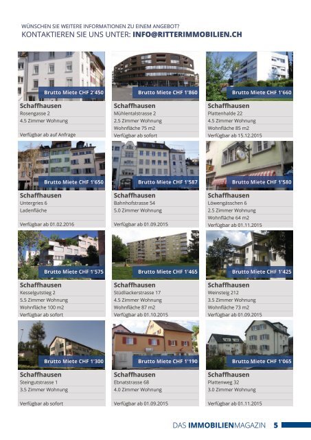 Das Immobilienmagazin - Ausgabe 8.2015