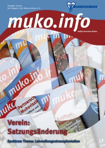 Verein: Satzungsänderung - Mukoviszidose e.V.