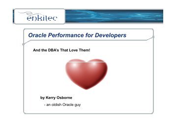 Oracle Performance for Developers