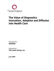 The Value of Diagnostics Innovation Adoption and Diffusion into Health Care